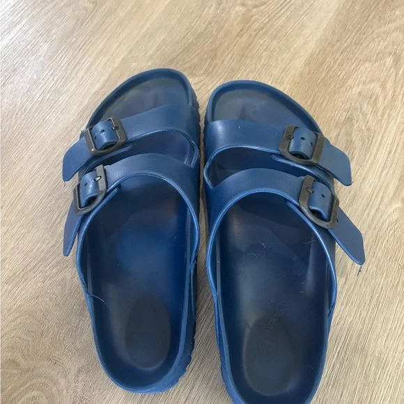 Birkenstock | Shoes | Birkenstock Blue Twostrap Sandals With  display picture 2